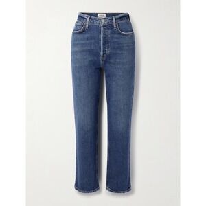 AGOLDE Pinch Waist High Rise Kick Jeans Blue Denim Size 26